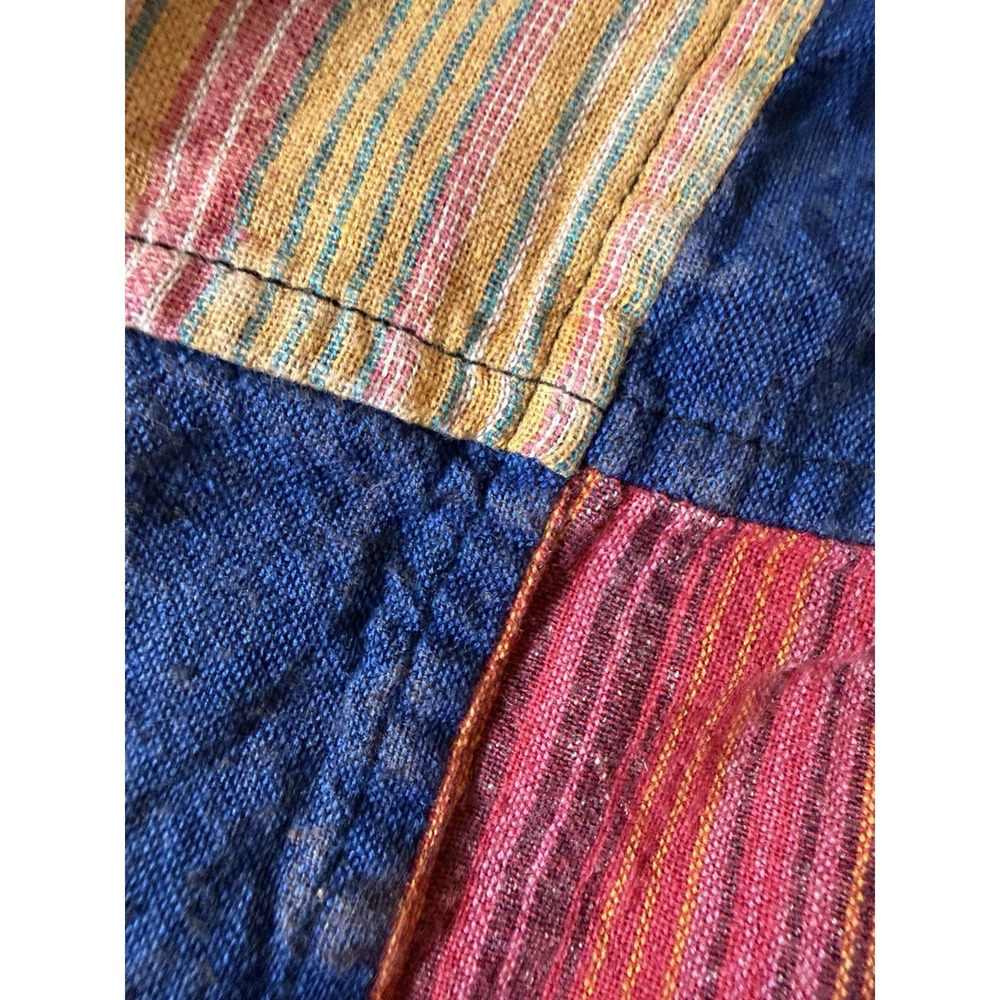 The Little Bazaar Nepal 100% Cotton Patchwork Cargo Pants Boho Size S/m - Picture 14 of 16